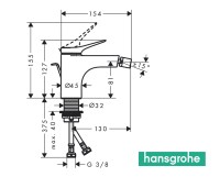 MEDIDAS MONOMANDO BIDE VIVENIS HANSGROHE